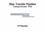 20µL Transfer Pipettes