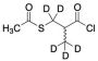 rac-3-Acetylthio-2-methylpropionyl Chloride-d5