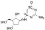 5-[(2-Amino-6-chloro-4-pyrimidinyl-13C2)amino]-3-(phenylmethoxy)-2-[(phenylmethoxy)methyl]cyclopentanol