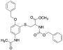N-Benzyloxycarbonyl-5-(3-acetamido-6-benzyloxypenyl)cysteine Methyl Ester