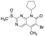 6-Bromo-8-cyclopentyl-5-methyl-2-(methylsulfinyl)pyrido[2,3-d]pyrimidin-7(8H)-one