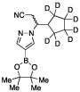 Beta-Cyclopentyl-4-(4,4,5,5-tetramethyl-1,3,2-dioxaborolan-2-yl)-1H-pyrazole-1-propanenitrile-d8
