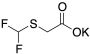 Difluoromethylthioacetic Acid Potassium Salt