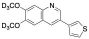 6,7-Dimethoxy-3-(3-thienyl)quinoline-d6