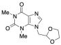9-(1,3-Dioxolan-2-ylmethyl)-3,9-dihydro-1,3-dimethyl-1H-purine-2,6-dione
