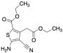 Ethyl 5-amino-4-cyano-3-(2-ethoxy-2-oxoethyl)thiophene-2-carboxylate