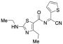 (Z)-N-(4-Ethyl-2-(ethylamino)thiazole-5-carbonyl)thiophene-2-carbimidoyl Cyanide