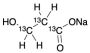 3-Hydroxypropionic Acid-13C3 Sodium Salt