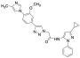 N-(3-Cyclopropyl-1-phenyl-1H-pyrazol-5-yl)-4-[3-methoxy-4-(4-methyl-1H-imidazol-1-yl)phenyl]-1H-1,2,3-triazole-1-acetamide