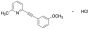 2-Methyl-6-[(3-methoxyphenyl)ethynyl]pyridine Hydrochloride