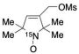 1-Oxyl-2,2,5,5-tetramethyl-∆3-(methanesulfonyloxymethyl)pyrroline-15N