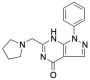 1-Phenyl-6-(pyrrolidin-1-ylmethyl)-1H-pyrazolo[3,4-d]pyrimidin-4(7H)-one