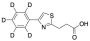 4-Phenyl-2-thiazolepropanoic Acid-d5
