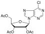 2,3,5-Tri-O-acetyl-6-chloropurine-9-beta-D-ribofuranoside (~90%)