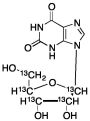 Xanthosine-13C5